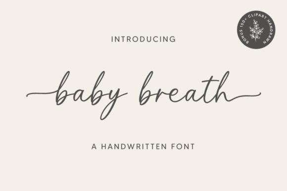 Baby Breath: Crafting Elegance with a Graceful Script