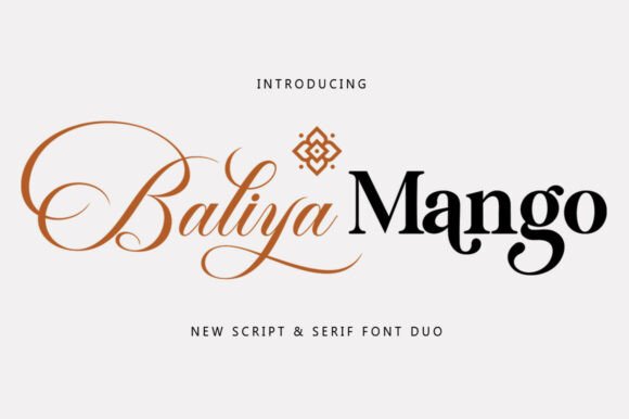 Baliya Mangon: A Font Duo for Modern & Vintage Design
