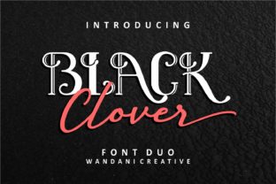 Black Clover Duo: A Modern Vintage Font Pairing for Bold Brands