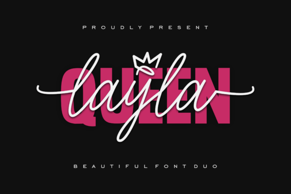 Discover the Dual Elegance of Queen Layla Typography