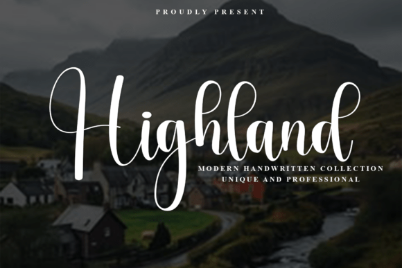 Highland: The Elegant Script Font for Modern Branding