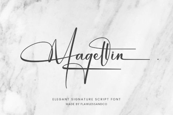 Magellin: An Elegant Signature Script Font for Modern Designs