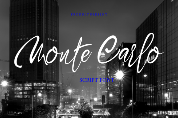 Monte Carlo: Crafting Brand Identity with an Elegant Script Font