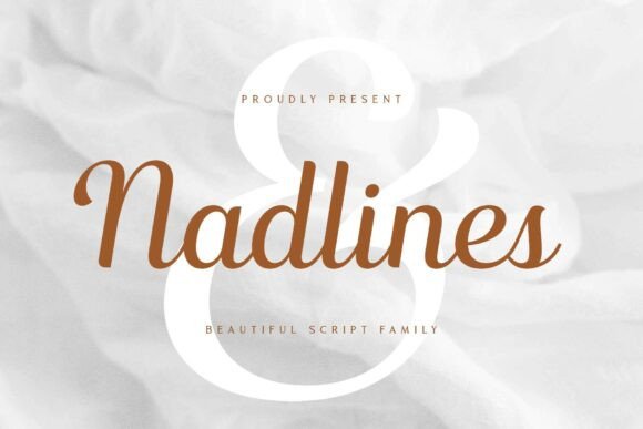 Nadlines: The Elegant Italic Script for Warm Branding