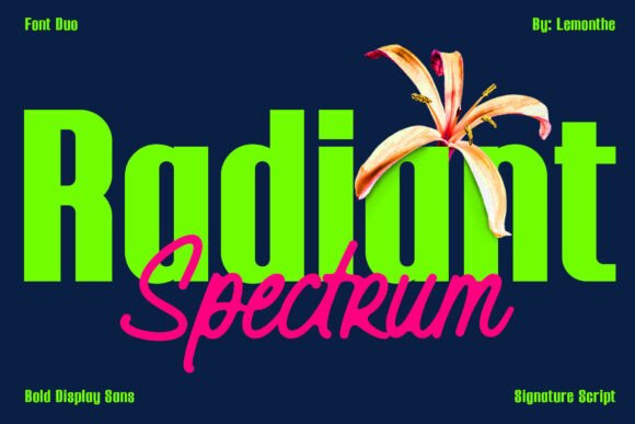 Radiant Spectrum: A Font Duo for Modern Design