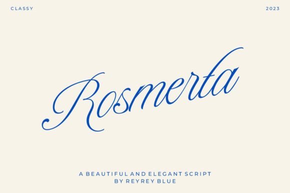 Rosmerta: The Vintage Script Font for Timeless Elegance