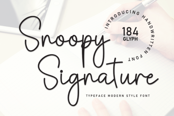 Snoopy Signature: A Script Font That Feels Like a Personal Touch
