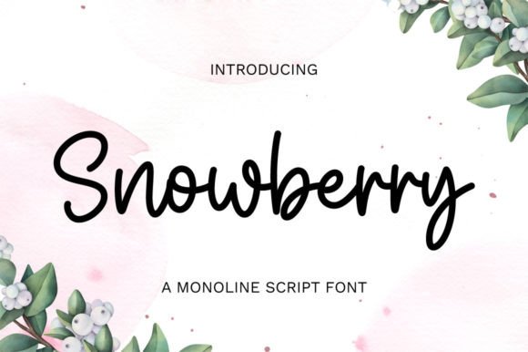 Snowberry: A Flowing Script for Elegant, Modern Design