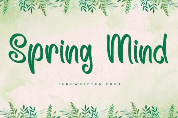 Spring Mind: An Enchanting Handwritten Font for Creative Projects