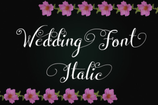 The Dynamic Script Style of Wedding Font Italic